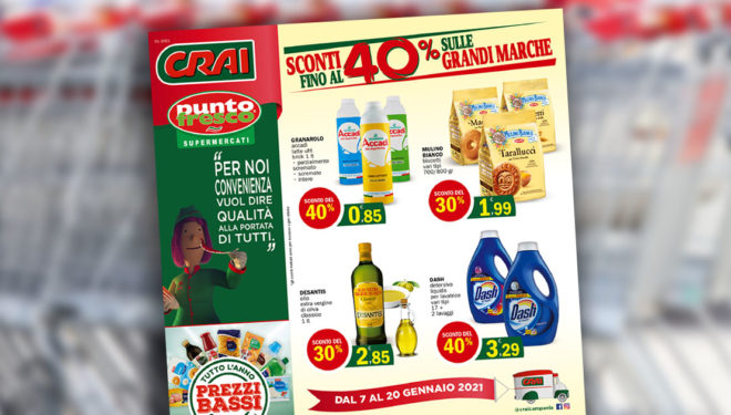 Punto Fresco: sconti fino al 40% sulle grandi marche. Il nuovo volantino