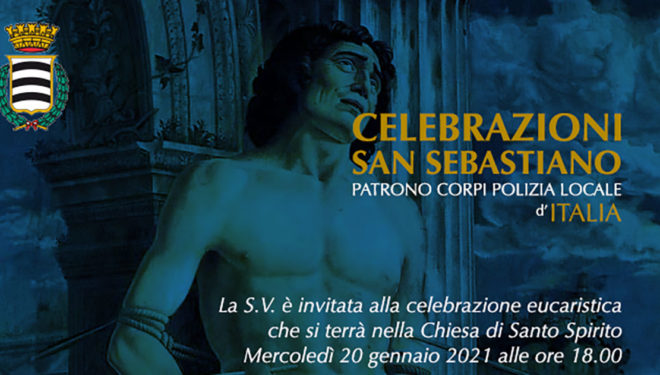 SORA – Mercoledì 20 Gennaio la Festa di San Sebastiano, Patrono della Polizia Locale d’Italia