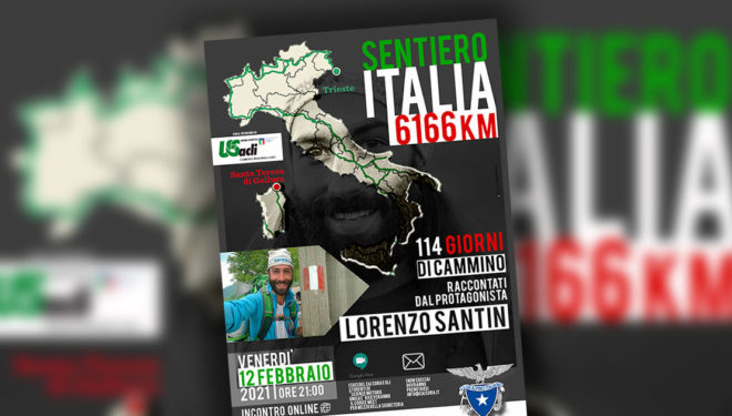 CAI SORA: “Sentiero Italia”, Venerdì 12 febbraio incontro online con Lorenzo Santin