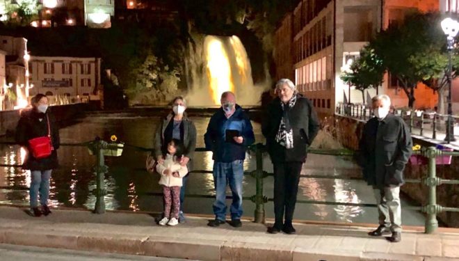 ISOLA DEL LIRI – Cascata colorata di giallo per la WorldWide EndoMarch Italy 2021