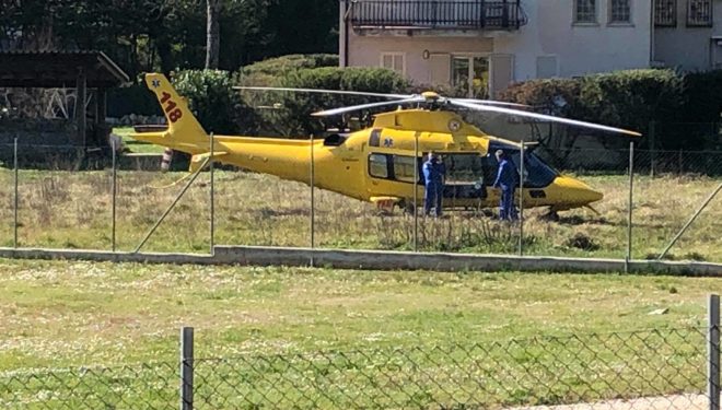 SORA – Incidente in giardino: uomo elitrasportato a Roma