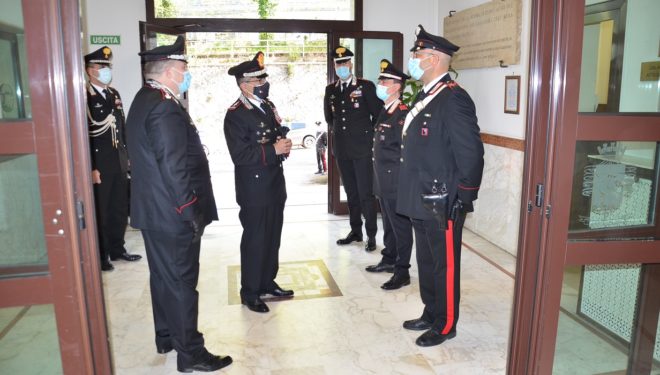 Il Generale di Corpo d’Armata Carmelo Burgio visita il Comando Provinciale dei Carabinieri di Frosinone