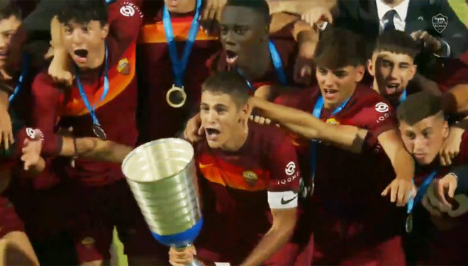 Giacomo Faticanti Campione d’Italia con la Roma Under 17