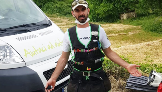 Manolo Rea raggiunge il Club Azzurro nella Pesca alla Trota Torrente