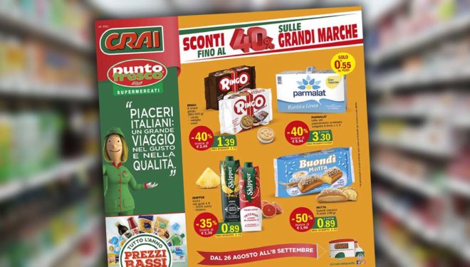 Punto Fresco: sconti fino al 40% sulle grandi marche. Il nuovo volantino