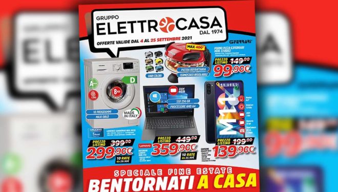 Gruppo Elettrocasa: “Speciale fine estate”. Il nuovo volantino con tutti i prodotti in promozione