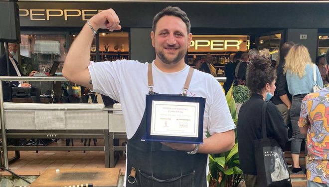 La “Pepper Cup Cocktail Competition” 2021 “parla” sorano: Giovanni Fusco protagonista a Riccione