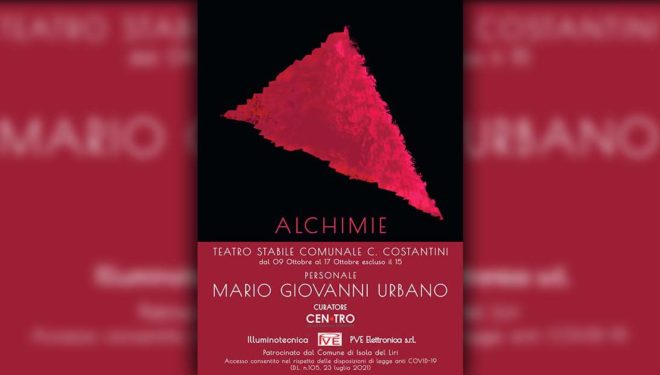 ISOLA DEL LIRI – Mario Giovanni Urbano presenta la mostra “Alchimie”