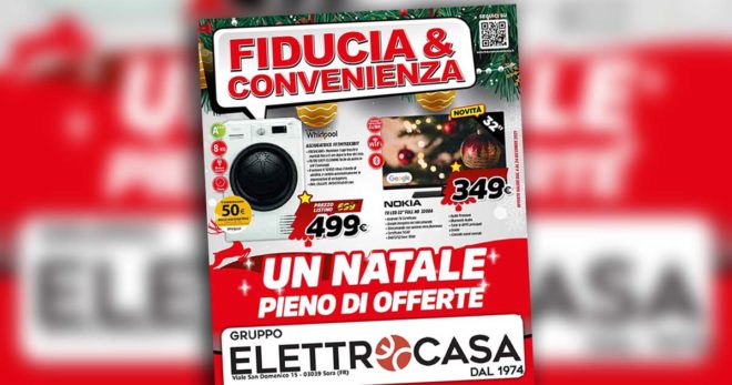 Gruppo Elettrocasa: “Fiducia e convenienza, un Natale pieno di offerte”. Il nuovo volantino