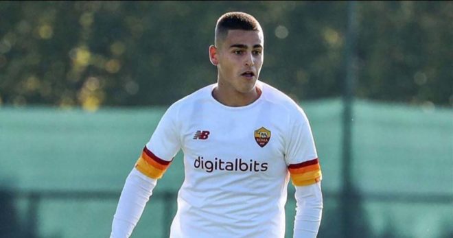 Giacomo Faticanti al raduno della Roma di Mourinho