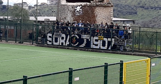 Sora Calcio: Di Stefano la butta dentro al 91′ e fa esplodere il settore ospiti. La rincorsa continua