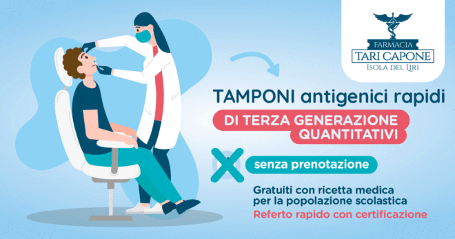 TEST COVID – Disponibili anche i nuovi tamponi quantitativi rapidi di terza generazione