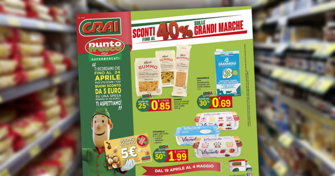 Punto Fresco: sconti fino al 40% sulle grandi marche, il nuovo volantino