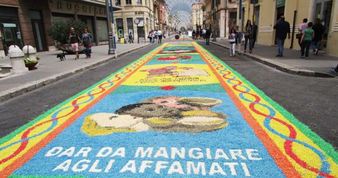 Sora: torna l’Infiorata del Corpus Domini, fervono i preparativi. Il Comune invita a partecipare
