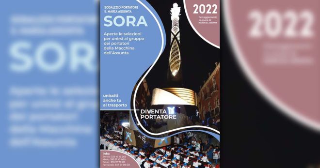 Sora, torna la “Macchina dell’Assunta”: il Sodalizio cerca nuovi e volenterosi “portatori”