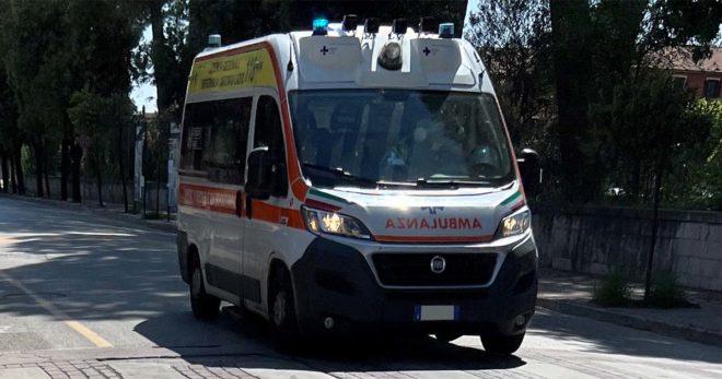 Incidente stradale, anziano trasportato in ospedale a Sora