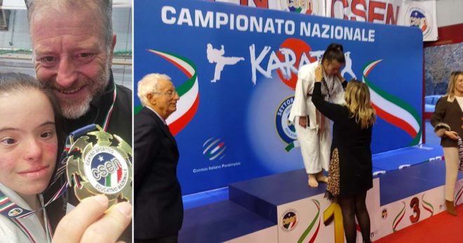 Sora: Roberta Mora è cintura marrone di karate. Complimenti campionessa!