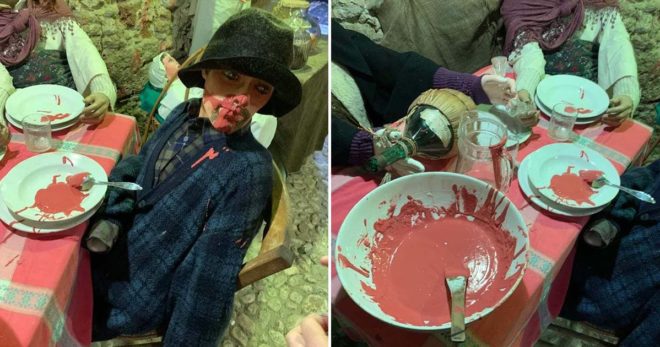 Sora – Brutto gesto nel centro storico, ignoti danneggiano presepe