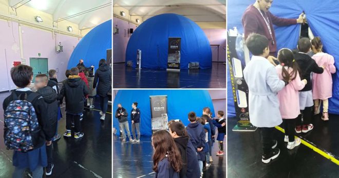 Lo Stargate Planetarium all’Achille Lauri: gli allievi dell’IC 3 Sora alla scoperta dell’Universo e del Sistema Solare