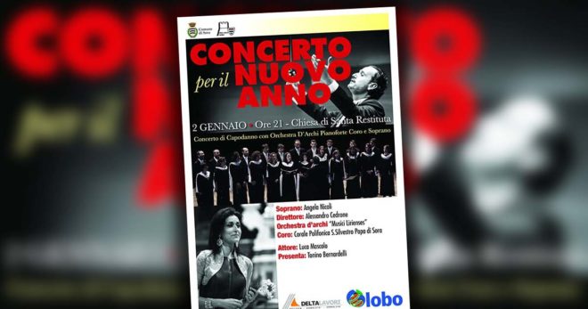 Sora: “Concerto per il nuovo Anno”. Lunedì 2 Gennaio ore 21:00 a S. Restituta