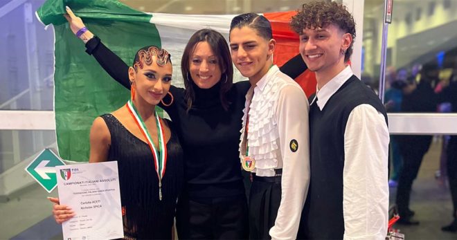 Nicholas Spica e Carlotta Aceti Vice Campioni Italiani di Danze Latino Americane categoria Youth