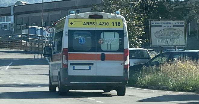 Sora: incidente in zona ospedale
