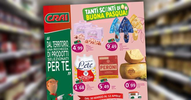 CRAI: “Tanti sconti di Buona Pasqua”. Il nuovo volantino