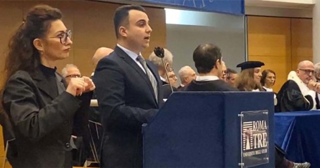 Università Roma Tre: il discorso di Edoardo Lista all’inaugurazione dell’anno accademico