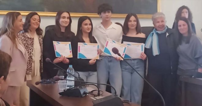 Sora, Borsa di studio “Adriana Maria Tamburrini”: la premiazione in Comune