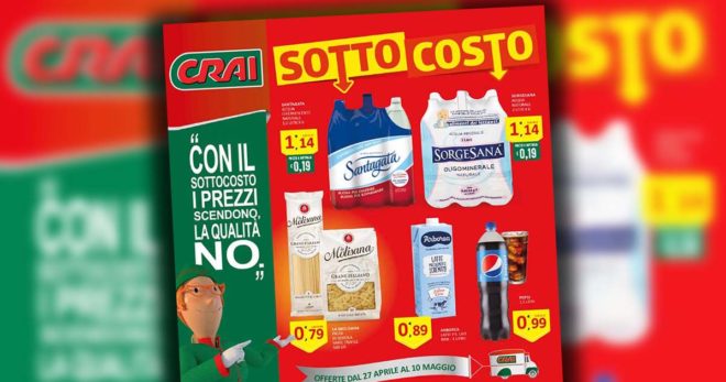 SOTTO COSTO CRAI: il nuovo volantino con tutti i prodotti in promozione
