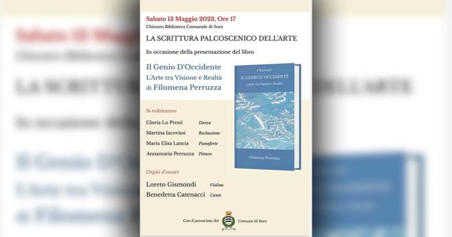 Sora: Sabato 13 Maggio presentazione del libro di Filomena Perruzza