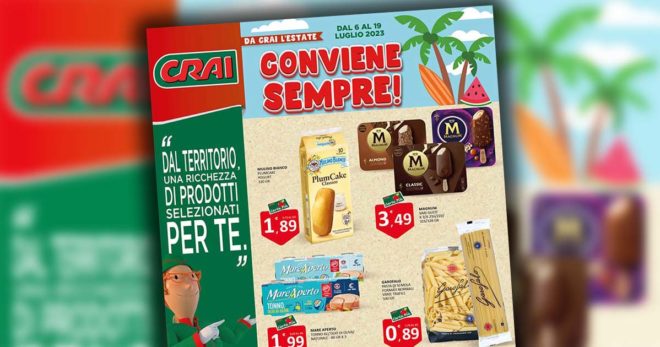 “Da CRAI l’Estate conviene sempre”: il nuovo volantino