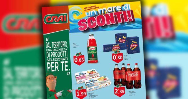 CRAI: “Un mare di sconti”. Il nuovo volantino