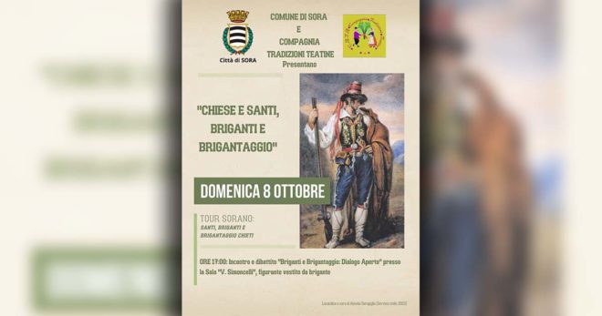 Sora: “Briganti e brigantaggio dialogo aperto”