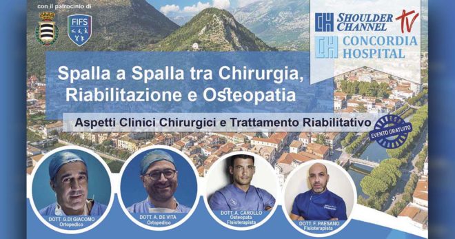 Sora: “Spalla a Spalla tra Chirurgia, Riabilitazione e Osteopatia”