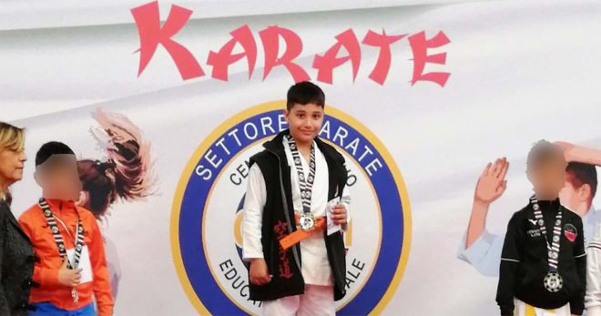 Karate: Diego Perna campione d’Italia a soli 7 anni