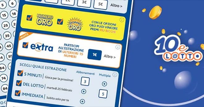 10eLotto: tipologie di estrazione e verifica vincite