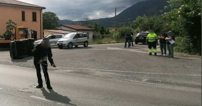 Sora: incidente stradale a San Domenico