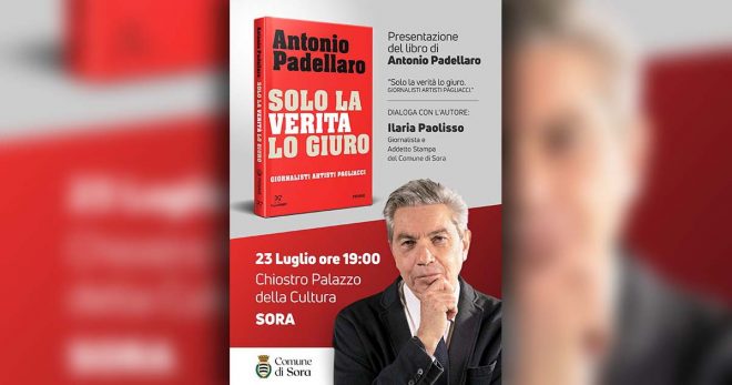 Antonio Padellaro a Sora: il 23 luglio l’incontro con il famoso giornalista