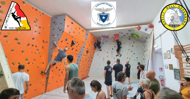 Successo per l’inaugurazione della nuova palestra boulder del Cai Sora