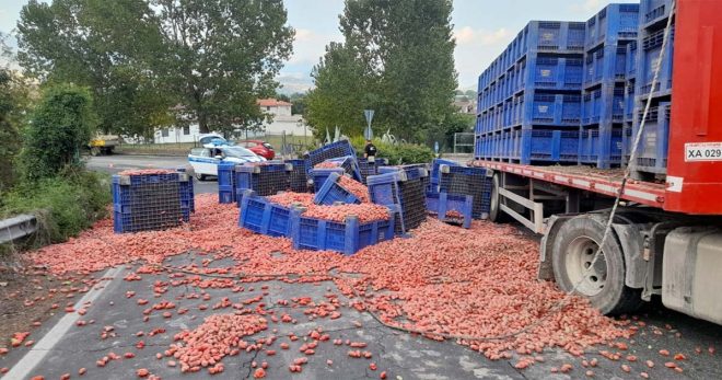 Sora: autoarticolato perde parte del carico all’ingresso della superstrada per Ferentino