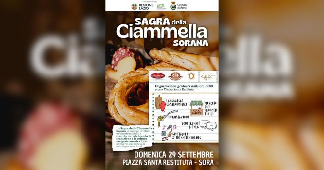 Sagra della Ciammella Sorana, appuntamento domenica 29 settembre in piazza S. Restituta