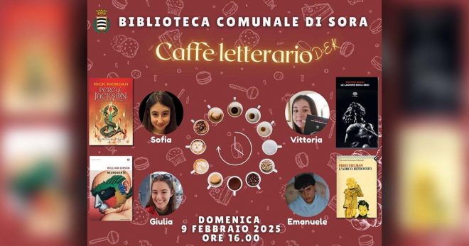 Sora, Caffè Letterario Dek: domenica 9 febbraio nuovo appuntamento con i giovani narratori