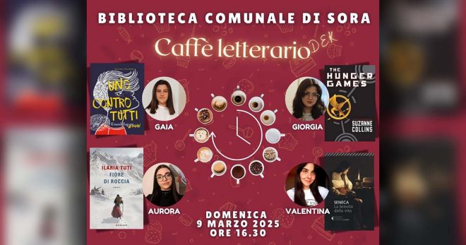 Giovani protagonisti del Caffè Letterario DEK: appuntamento il 9 marzo a Sora
