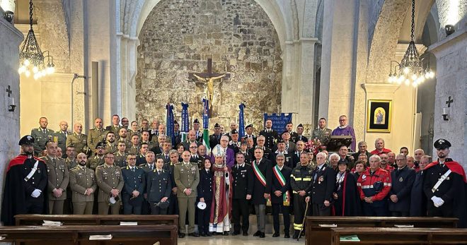 Precetto Pasquale militare a Sora: celebrazione solenne con il Vescovo Antonazzo