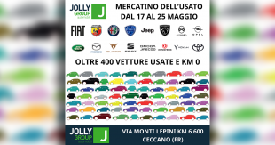 Mercatino dell’usato Jolly Automobili: dal 17 al 24 maggio 2025 auto garantite a prezzi mai visti