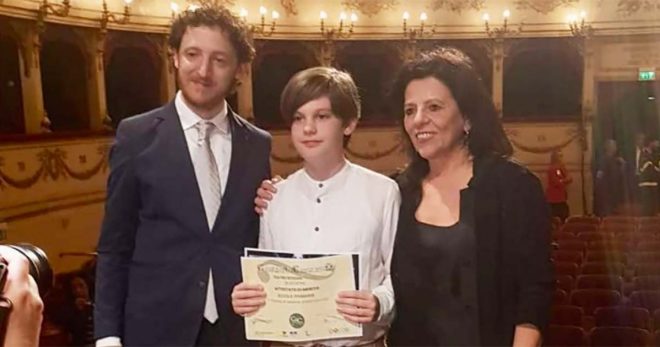 Francesco Cerqua conquista il 1° premio assoluto XII edizione del Concorso “Giovani in Crescendo”, Categoria Scuole Primarie