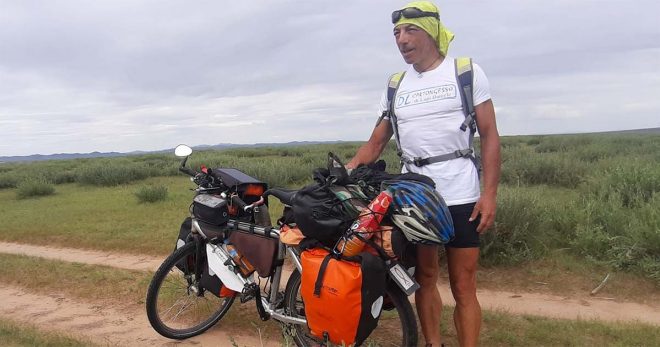 Giorgio Lucarelli in Pakistan per il suo 25° cicloviaggio: gli auguri del CAI Sora