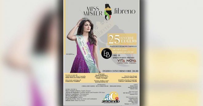 Miss e mister Fibreno, la bellezza protagonista a Carnello