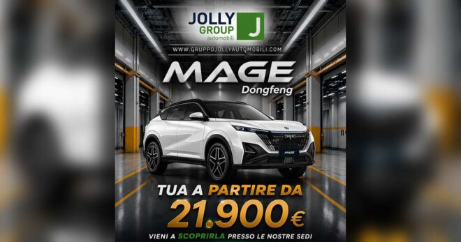 Dongfeng MAGE, SUV compatto e tecnologico: tuo da 21.900 euro. Scoprilo da Jolly Automobili